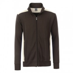 Felpe Men's Workwear Sweat Jacket-Level 2 colore brown/stone taglia 3XL