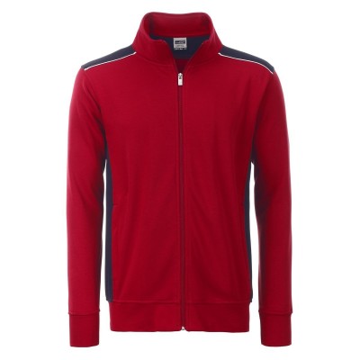 Felpe Men's Workwear Sweat Jacket-Level 2 colore red/navy taglia M