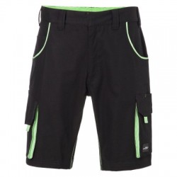 Pantaloni Workwear Bermudas-Level 2 colore black/lime-green taglia 46