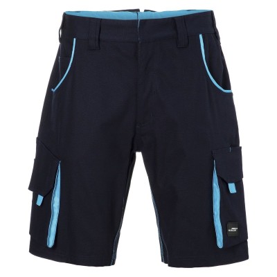 Pantaloni Workwear Bermudas-Level 2 colore navy/turquoise taglia 42