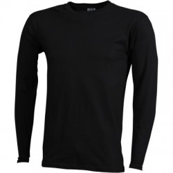T-Shirt Men's Long-Sleeved Medium colore black taglia M