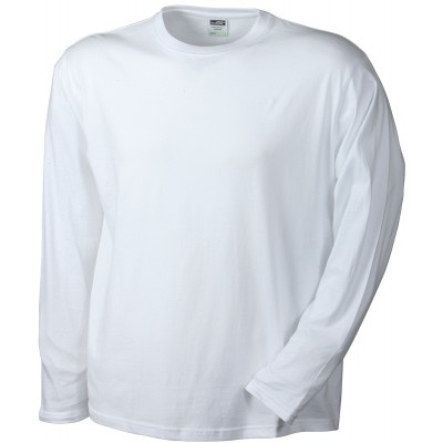 T-Shirt Men's Long-Sleeved Medium colore white taglia XXL
