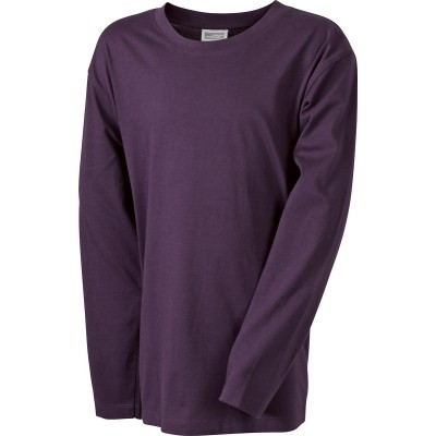 T-Shirt Junior Shirt Long-Sleeved Medium colore aubergine taglia XS