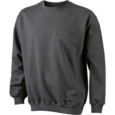 Felpe Men's Round Sweat Pocket colore graphite taglia S