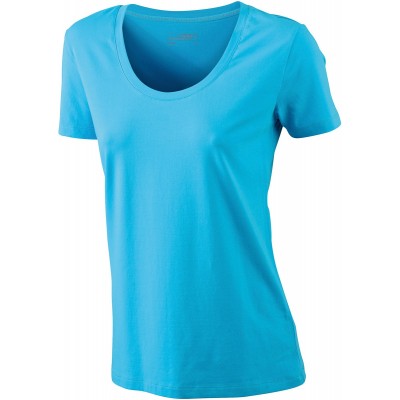 T-Shirt Ladies' Stretch Round-T colore turquoise taglia S