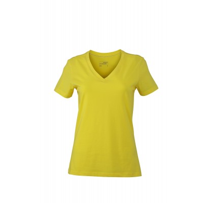 T-Shirt Ladies' Stretch V-T colore yellow taglia S