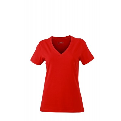 T-Shirt Ladies' Stretch V-T colore red taglia S