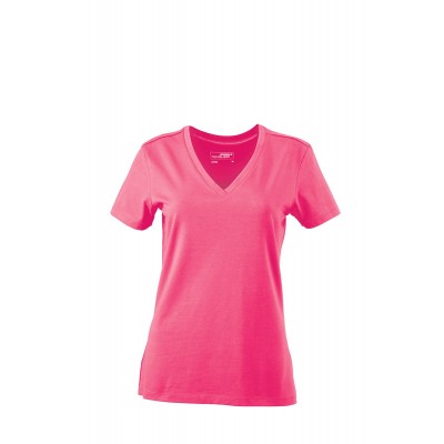 T-Shirt Ladies' Stretch V-T colore pink taglia S