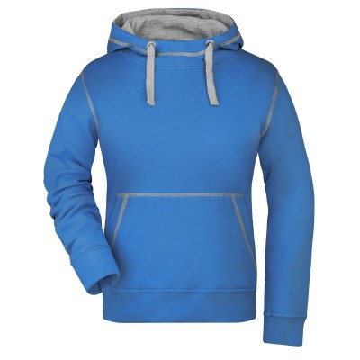 Felpe Ladies' Lifestyle Hoody colore cobalt/grey-heather taglia S