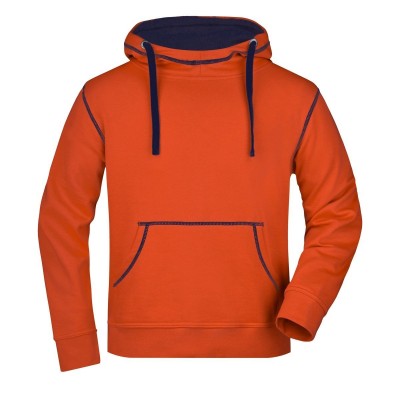 Felpe Men's Lifestyle Hoody colore dark-orange/navy taglia 3XL