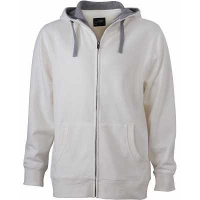 Felpe Men's Lifestyle Zip-Hoody colore off-white/grey taglia S