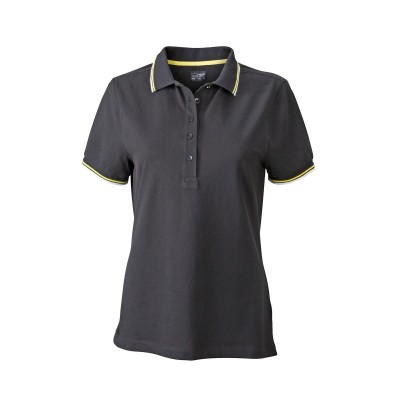 Polo Ladies' coldblack® Polo colore black/white/yellow taglia S