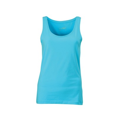 T-Shirt Ladies' Elastic Top colore turquoise taglia S
