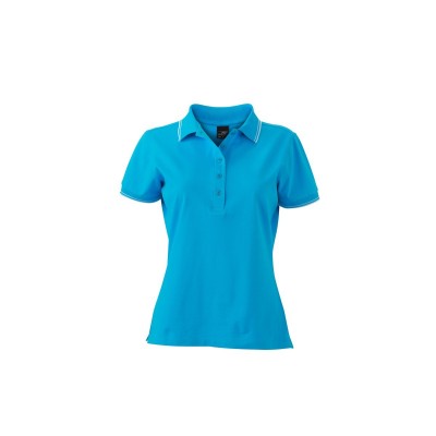 Polo Ladies' Polo colore turquoise/white taglia S