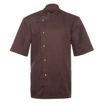Ho.Re.Ca. Chef Jacket Gustav Short Sleeve colore Light-Brown taglia 44/50