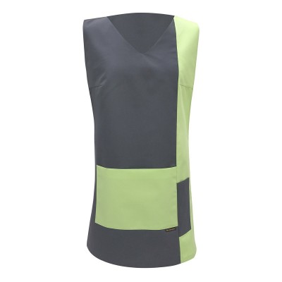 Ho.Re.Ca. Work Smock Marilies colore White-Apple Green taglia 0