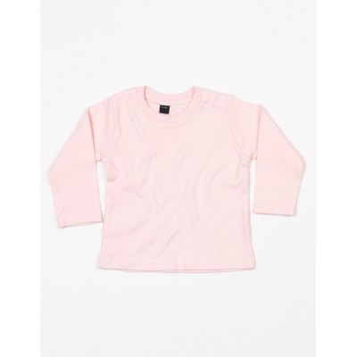 T-Shirt Baby Long Sleeve T colore powder pink taglia 3/6