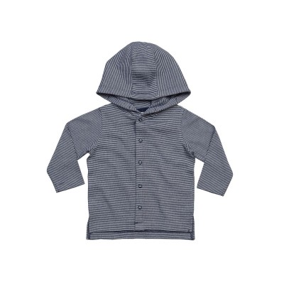Felpe Baby Striped Hooded T colore white/nautical navy taglia 6/12