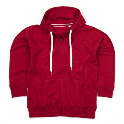 Felpe Women's Superstar Zip Through Hoodie colore burgundy taglia S