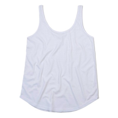 T-Shirt Women's Loose Fit Vest colore white taglia M