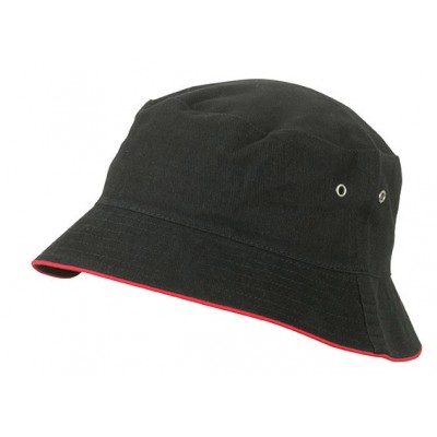 Cappelli Fisherman Piping Hat for Kids colore black/red taglia UNICA