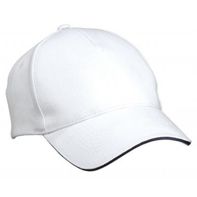 Cappelli 5 Panel Sandwich Cap colore white/navy taglia UNICA