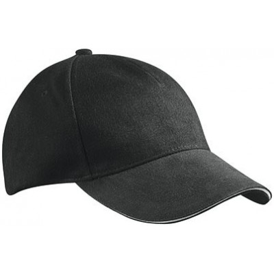Cappelli 5 Panel Sandwich Cap colore black/white taglia UNICA