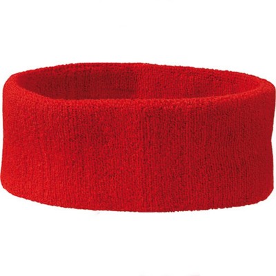 Spugna Terry Headband colore red taglia UNICA