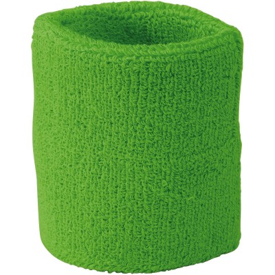 Spugna Terry Wristband colore lime-green taglia UNICA