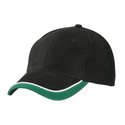 Cappelli Half-Pipe Sandwich Cap colore black/white/dark-green taglia UNICA