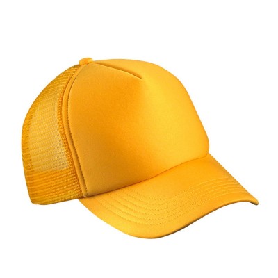 Cappelli 5 Panel Polyester Mesh Cap colore gold-yellow taglia UNICA