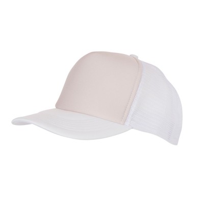 Cappelli 5 Panel Polyester Mesh Cap colore light-green/white taglia UNICA
