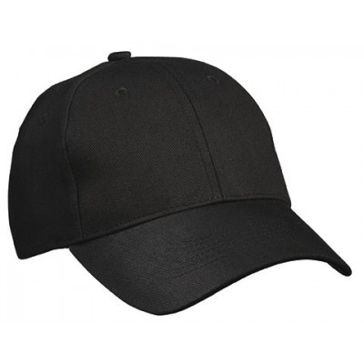Cappelli 6 Panel Cap Heavy Cotton colore black taglia UNICA