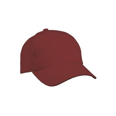 Cappelli 6 Panel Cap Heavy Cotton colore burgundy taglia UNICA