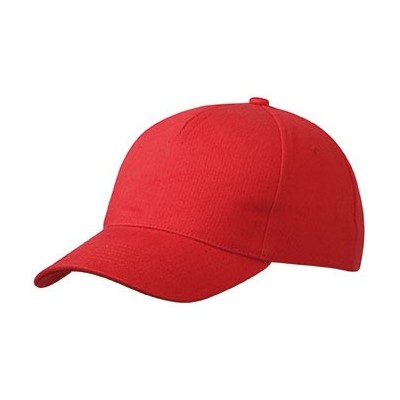 Cappelli 5 Panel Cap Heavy Cotton colore red taglia UNICA