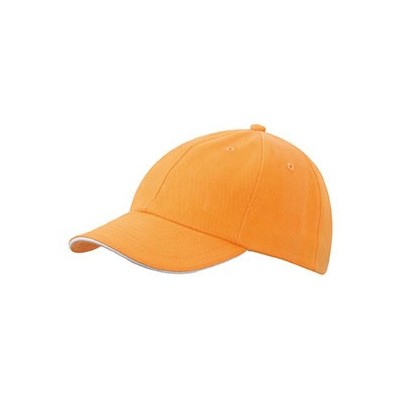 Cappelli 6 Panel Raver Sandwich Cap colore orange/white taglia UNICA