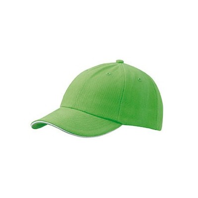 Cappelli 6 Panel Raver Sandwich Cap colore lime-green/white taglia UNICA