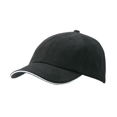 Cappelli 6 Panel Raver Sandwich Cap colore black/white taglia UNICA