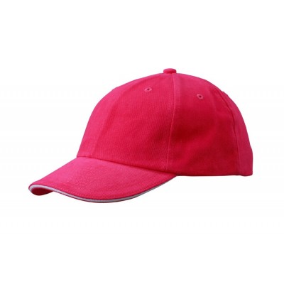Cappelli 6 Panel Raver Sandwich Cap colore pink/white taglia UNICA