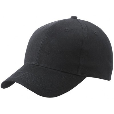 Cappelli Brushed 6 Panel Cap colore black taglia UNICA