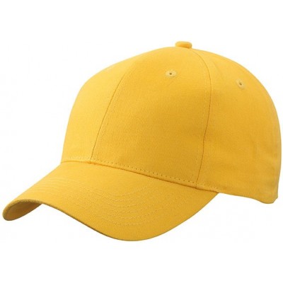 Cappelli Brushed 6 Panel Cap colore yellow taglia UNICA