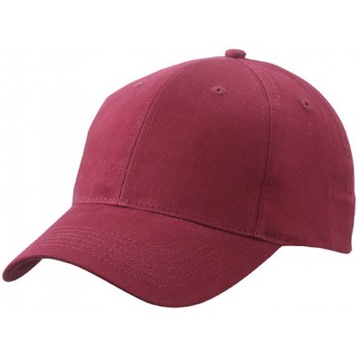 Cappelli Brushed 6 Panel Cap colore burgundy taglia UNICA