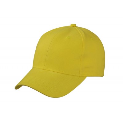 Cappelli Brushed 6 Panel Cap colore sun-yellow taglia UNICA