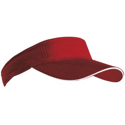 Cappelli Sandwich Sunvisor colore burgundy/white taglia UNICA