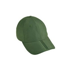 Cappelli 6 Panel Pack-a-Cap colore dark-green taglia UNICA