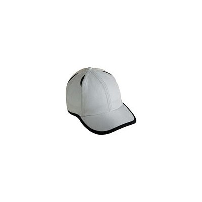 Cappelli 6 Panel Micro-Edge Sports Cap colore light-grey/black taglia UNICA