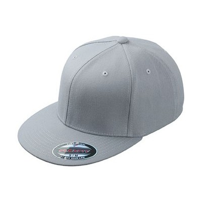 Cappelli Flexfit® Flat Peak Cap colore light-grey taglia S/M