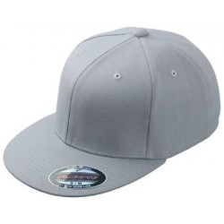 Cappelli Flexfit® Flat Peak Cap colore light-grey taglia S/M