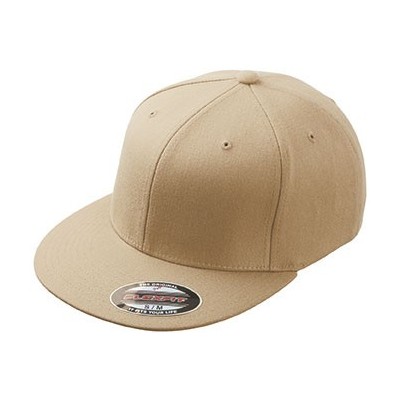 Cappelli Flexfit® Flat Peak Cap colore khaki taglia S/M