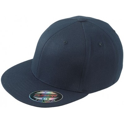 Cappelli Flexfit® Flat Peak Cap colore navy taglia S/M